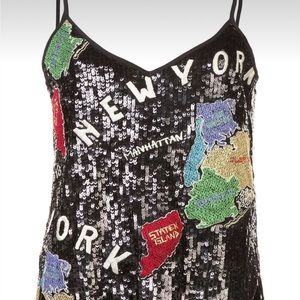 Nicole Miller New York sequin tank